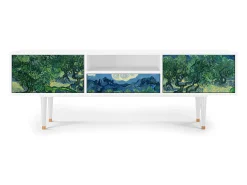 Móvel De Tv| Mueble de TV - 170х59х41 cm - T6 - The Oil Trees, Branco Bege