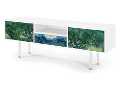 Móvel De Tv| Mueble de TV - 170х59х41 cm - T6 - The Oil Trees, Branco Bege