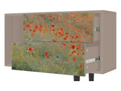 Móvel De Tv| Mueble de TV - 170х69х48 cm - T1 - The Poppy Field , Latte Bege