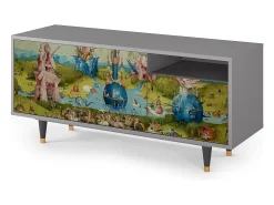 Hot Mueble de TV - 125х56х41 cm - T7 - The Garden 2 by Bosch, Cinza Cinzento