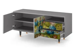 Hot Mueble de TV - 125х56х41 cm - T7 - The Garden 2 by Bosch, Cinza Cinzento