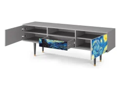 Online Mueble de TV - 170х59х41 cm - T6 - The Starry Night , Cinza Cinzento