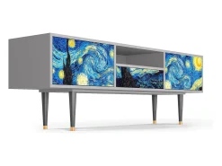 Online Mueble de TV - 170х59х41 cm - T6 - The Starry Night , Cinza Cinzento