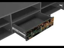 Mueble de TV - 170х59х41 cm - T6 - The Bucintoro, Antracite^ Móvel De Tv