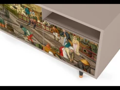 Móvel De Tv* Mueble de TV - 125х56х41 cm - T7 - The Younger - Spring, Latte Bege