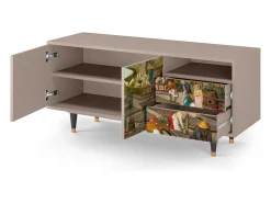 Móvel De Tv* Mueble de TV - 125х56х41 cm - T7 - The Younger - Spring, Latte Bege