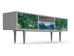 Outlet Mueble de TV - 170х59х41 cm - T6 - The Oil Trees, Cinza Cinzento