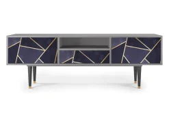 Móvel De Tv| Mueble de TV - 170х59х41 cm - T6 - The Amethyst, Cinza Cinzento
