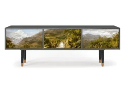 Móvel De Tv| Mueble de TV - 170х59х48 cm - T4 - The Heart of the Andes , Antracite Cinza antracite
