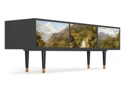 Móvel De Tv| Mueble de TV - 170х59х48 cm - T4 - The Heart of the Andes , Antracite Cinza antracite