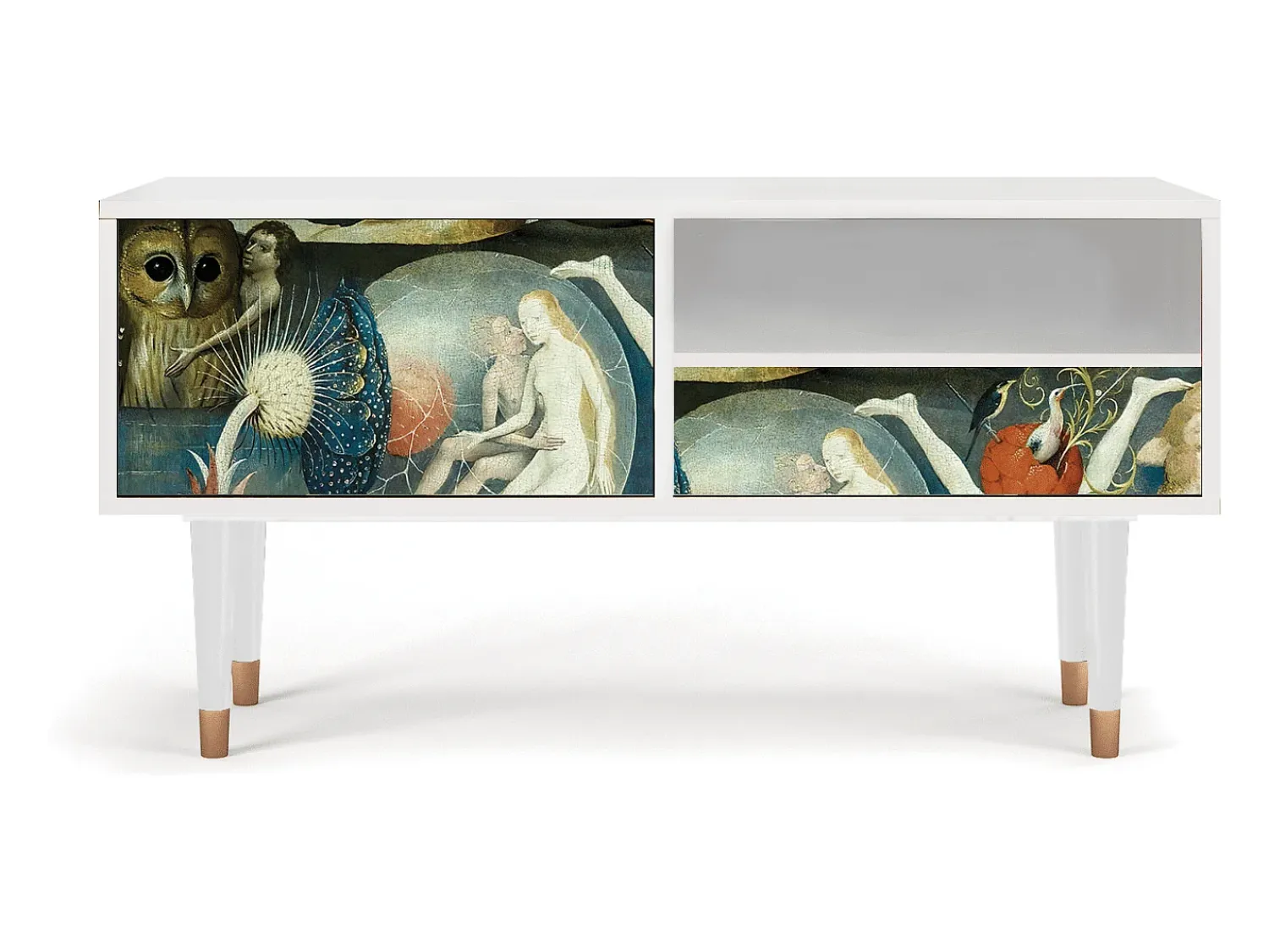 Móvel De Tv* Mueble de TV - 115х59х48 cm - T3 - The Garden Of by Bosch, Branco Bege