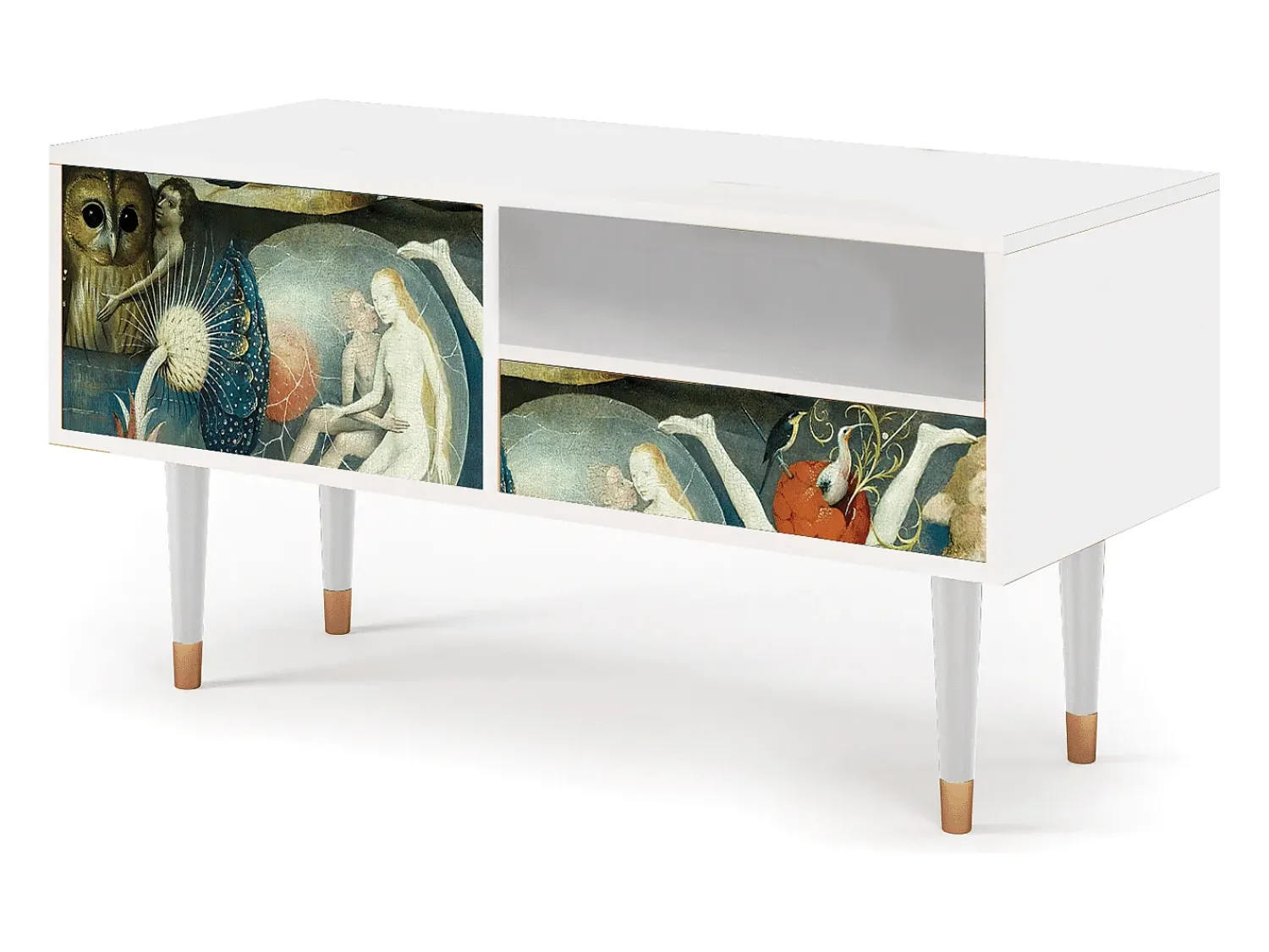Móvel De Tv* Mueble de TV - 115х59х48 cm - T3 - The Garden Of by Bosch, Branco Bege