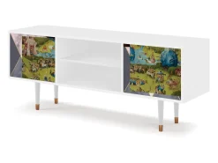 Mueble de TV - 170х69х48 cm - T2 - The Garden 2 by Bosch, Branco^ Móvel De Tv