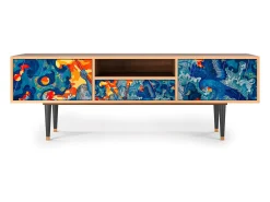 Móvel De Tv* Mueble de TV - 170х59х41 cm - T6 - The Girl - James Jean, Nogueira Castanho