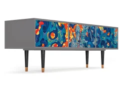 Móvel De Tv| Mueble de TV - 170х59х48 cm - T4 - The Girl - James Jean, Cinza Cinzento