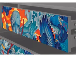 Móvel De Tv| Mueble de TV - 170х59х48 cm - T4 - The Girl - James Jean, Cinza Cinzento