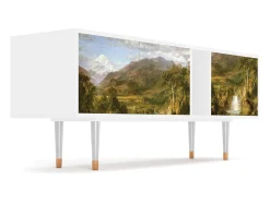 Móvel De Tv| Mueble de TV - 170х69х48 cm - T1 - The Heart of the Andes , Branco Bege