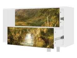 Móvel De Tv| Mueble de TV - 170х69х48 cm - T1 - The Heart of the Andes , Branco Bege