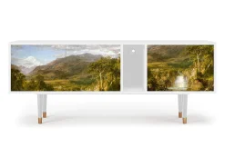 Móvel De Tv| Mueble de TV - 170х69х48 cm - T1 - The Heart of the Andes , Branco Bege