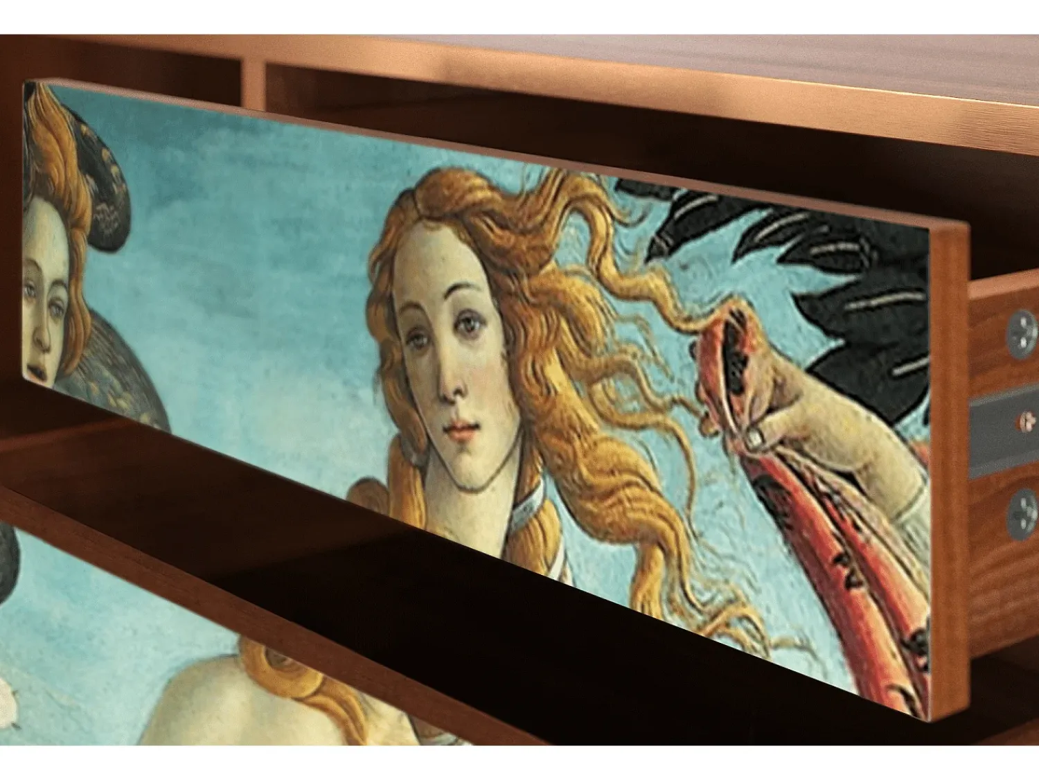 Mueble de TV - 170х59х48 cm - T4 - The Birth of Venus, Nogueira^ Móvel De Tv