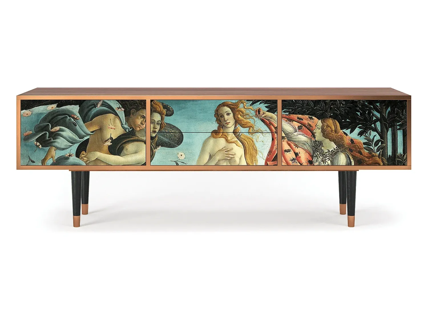 Mueble de TV - 170х59х48 cm - T4 - The Birth of Venus, Nogueira^ Móvel De Tv