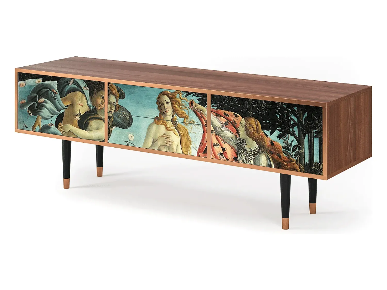 Mueble de TV - 170х59х48 cm - T4 - The Birth of Venus, Nogueira^ Móvel De Tv