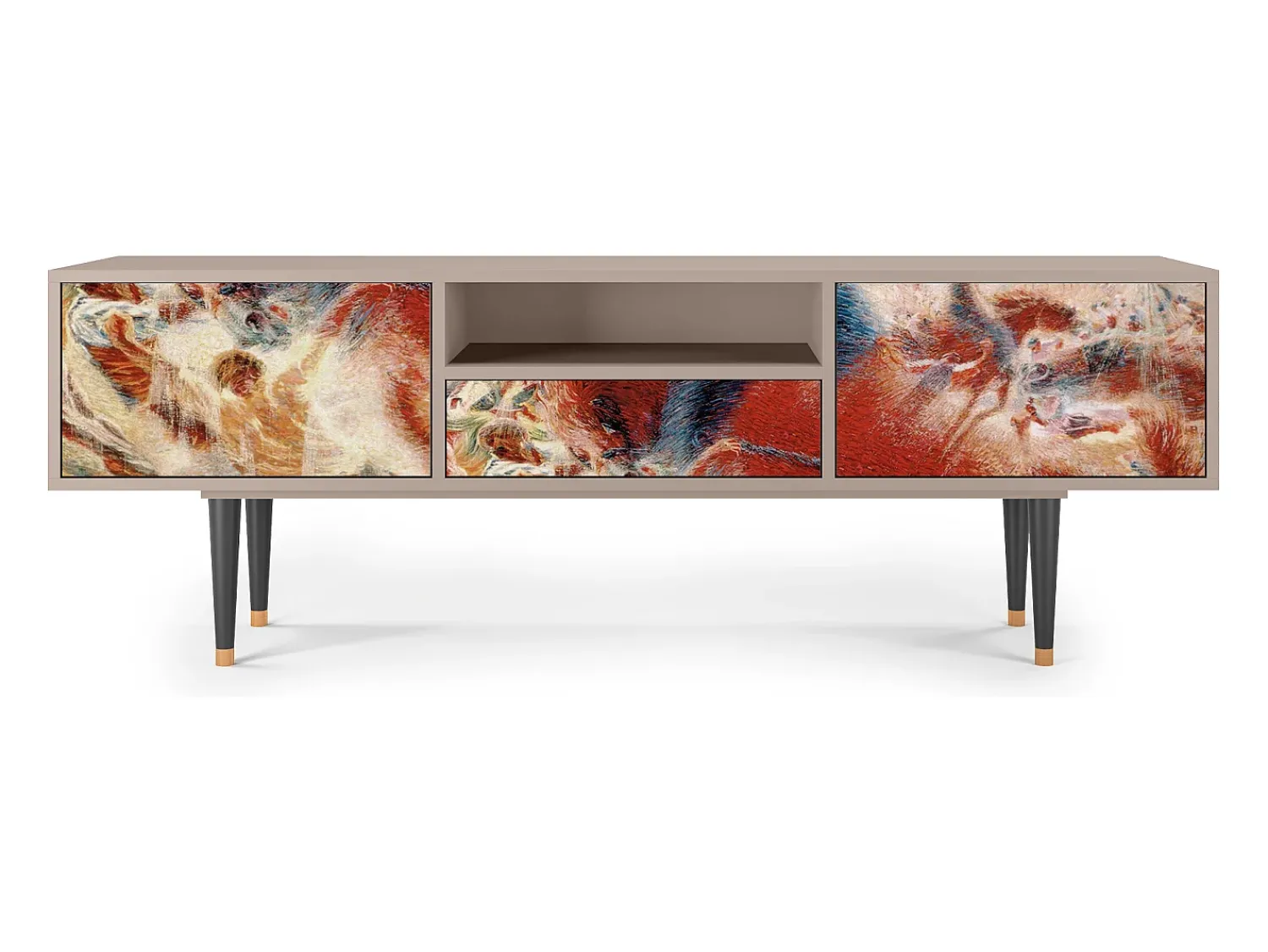 Móvel De Tv* Mueble de TV - 170х59х41 cm - T6 - The City Rises, Latte Bege