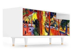 Mueble de TV - 125х56х41 cm - T7 - The Turning Road, Branco^ Móvel De Tv