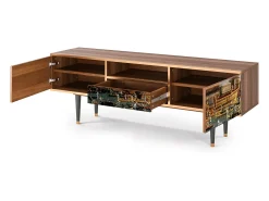Móvel De Tv| Mueble de TV - 170х59х41 cm - T6 - The Bucintoro, Nogueira Castanho