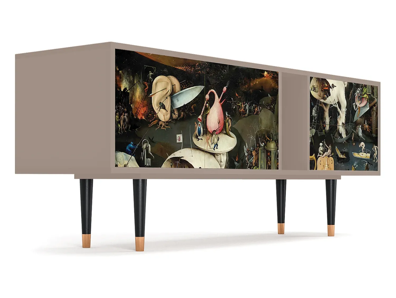 Móvel De Tv* Mueble de TV - 170х69х48 cm - T1 - The Garden 2, Latte Bege