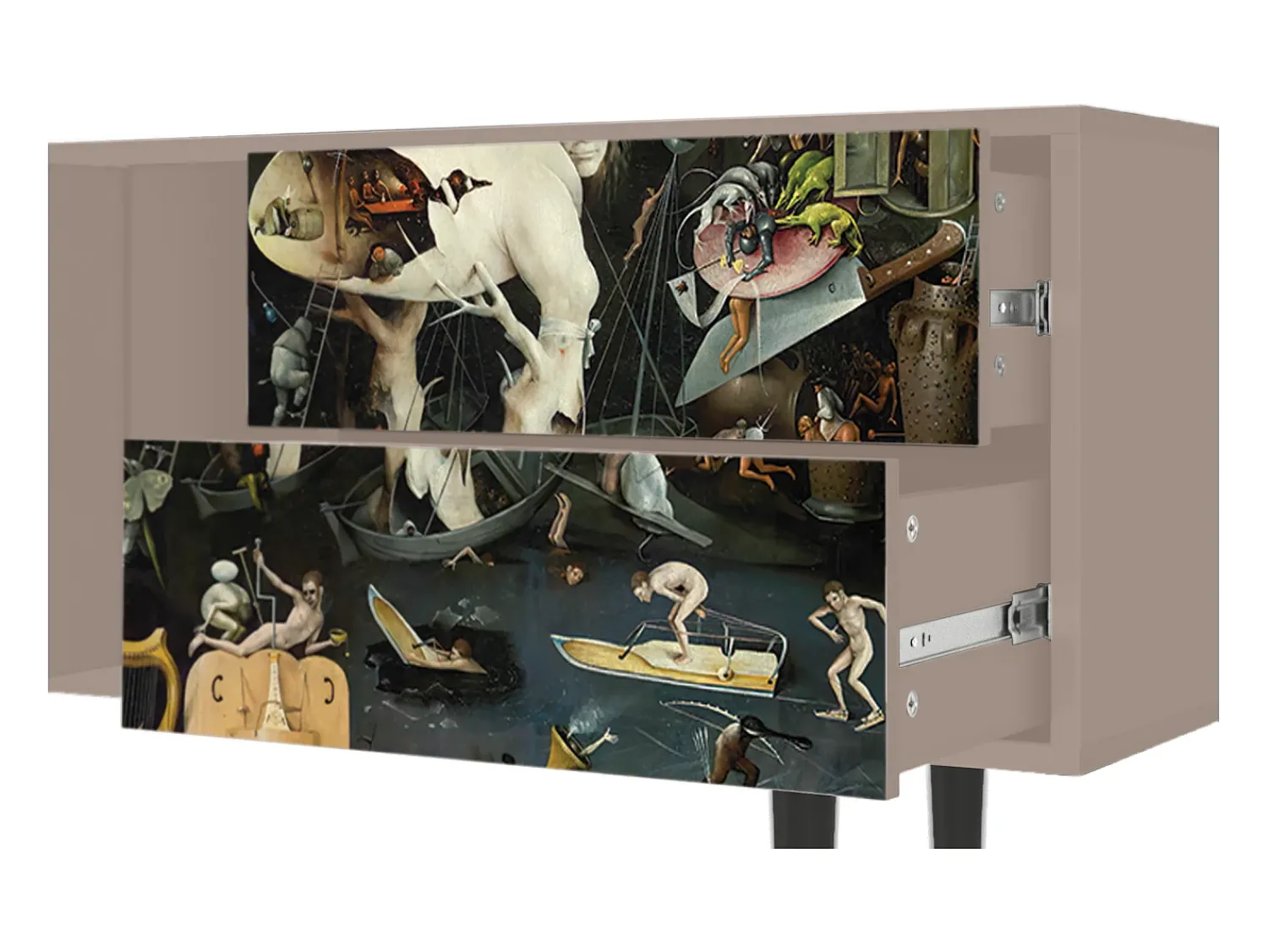 Móvel De Tv* Mueble de TV - 170х69х48 cm - T1 - The Garden 2, Latte Bege