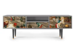 Móvel De Tv* Mueble de TV - 170х59х41 cm - T6 - The Younger - Spring, Cinza Cinzento