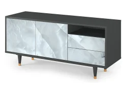 Móvel De Tv* Mueble de TV - 125х56х41 cm - T7 - The Onyx, Antracite Cinza antracite