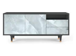 Móvel De Tv* Mueble de TV - 125х56х41 cm - T7 - The Onyx, Antracite Cinza antracite