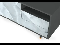 Móvel De Tv* Mueble de TV - 125х56х41 cm - T7 - The Onyx, Antracite Cinza antracite