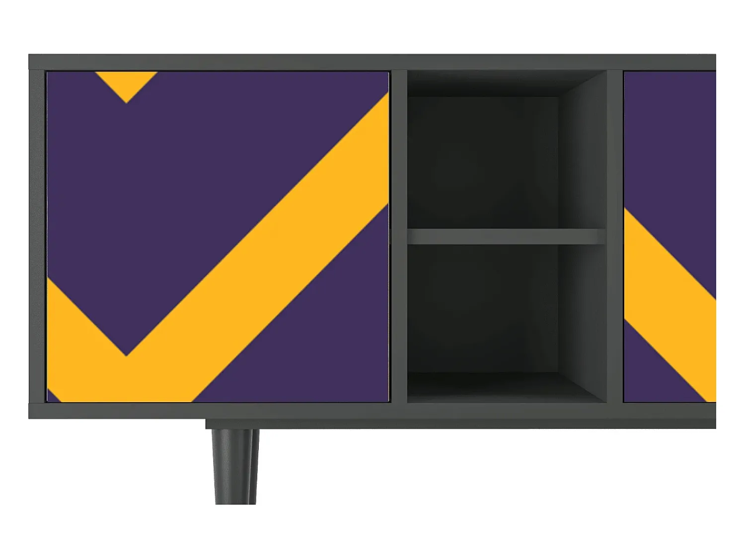 Mueble de TV - 150х69х41 cm - T5 - The Brightest Way, Antracite^ Móvel De Tv