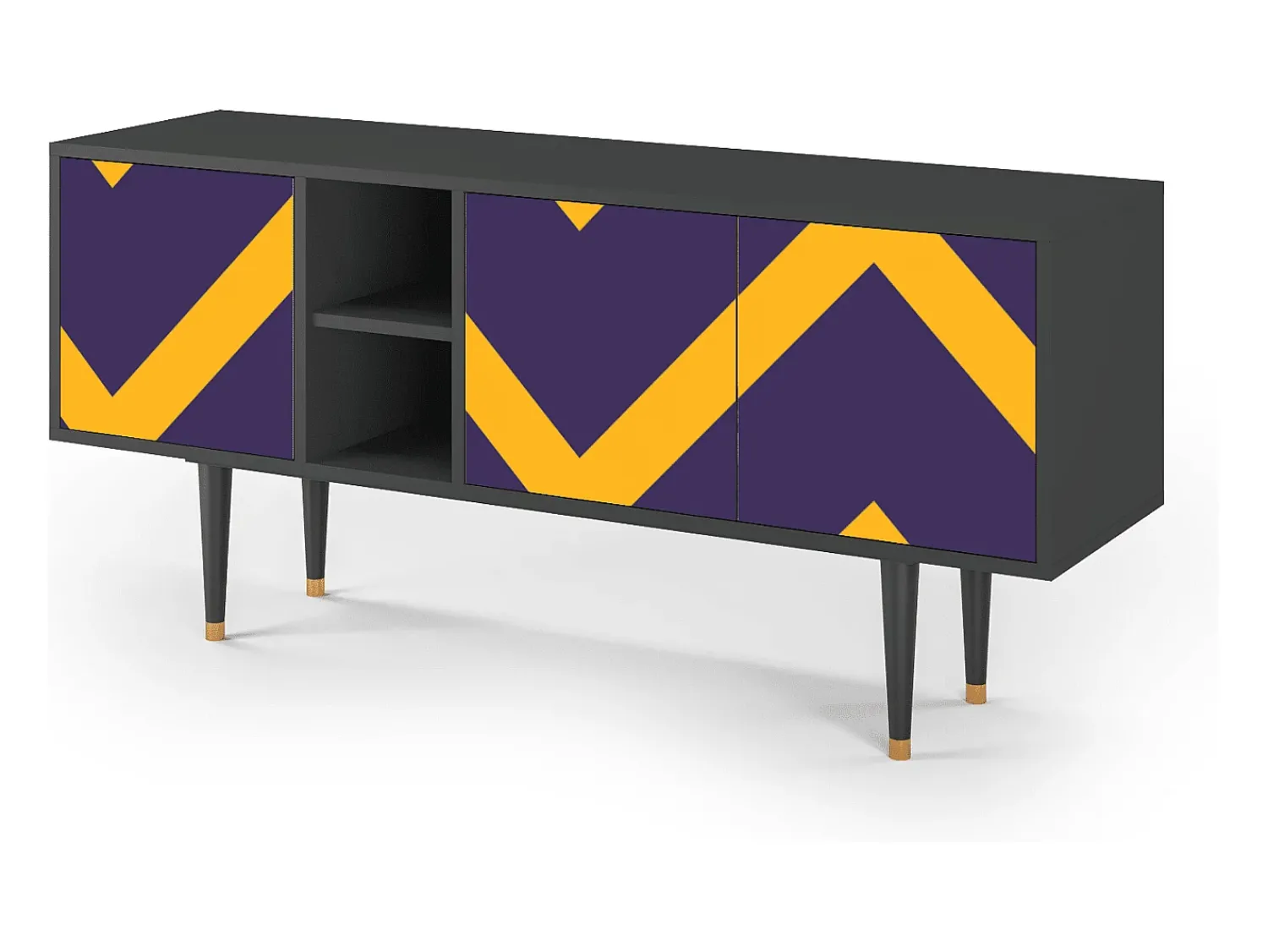 Mueble de TV - 150х69х41 cm - T5 - The Brightest Way, Antracite^ Móvel De Tv