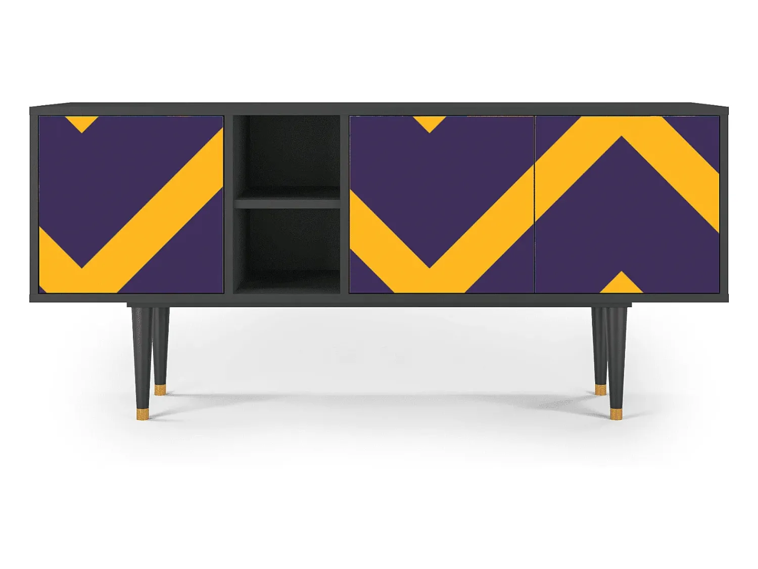 Mueble de TV - 150х69х41 cm - T5 - The Brightest Way, Antracite^ Móvel De Tv