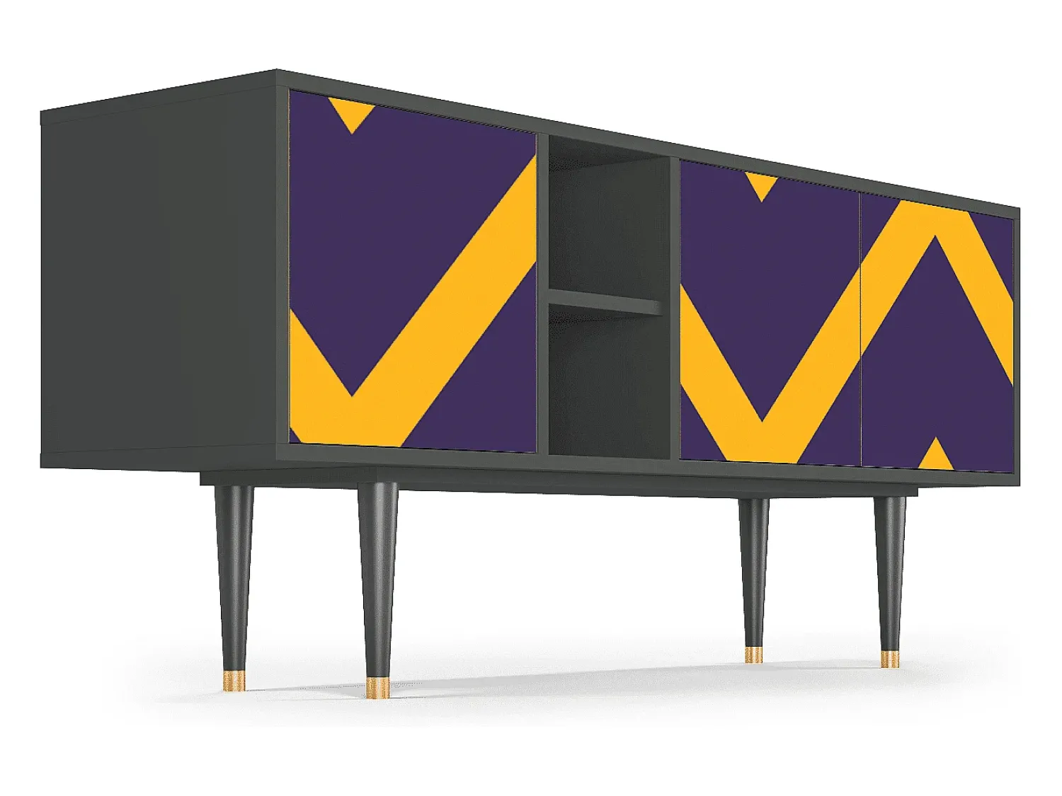 Mueble de TV - 150х69х41 cm - T5 - The Brightest Way, Antracite^ Móvel De Tv