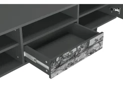 Móvel De Tv* Mueble de TV - 170х59х41 cm - T6 - The Temptation, Antracite Cinza antracite
