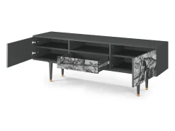 Móvel De Tv* Mueble de TV - 170х59х41 cm - T6 - The Temptation, Antracite Cinza antracite