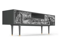Móvel De Tv* Mueble de TV - 170х59х41 cm - T6 - The Temptation, Antracite Cinza antracite