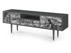 Móvel De Tv* Mueble de TV - 170х59х41 cm - T6 - The Temptation, Antracite Cinza antracite