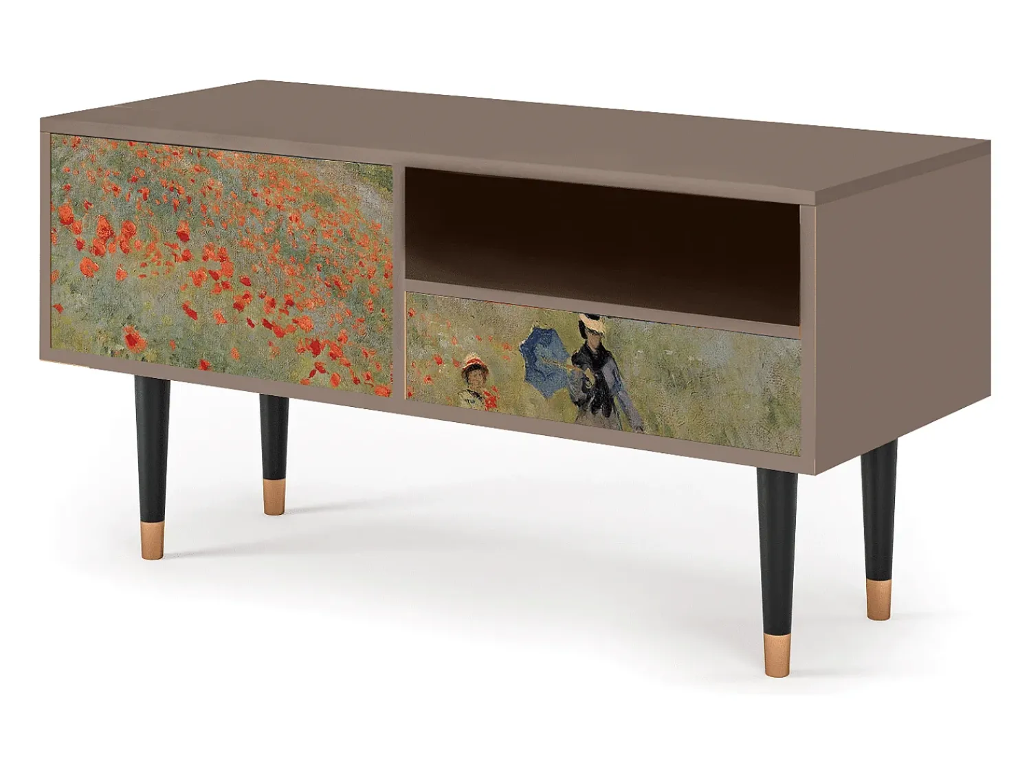 Mueble de TV - 115х59х48 cm - T3 - The Poppy Field , Latte^ Móvel De Tv