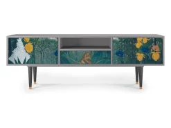 Mueble de TV - 170х59х41 cm - T6 - The Repast of the Lion, Cinza Cinzento