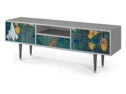 Mueble de TV - 170х59х41 cm - T6 - The Repast of the Lion, Cinza Cinzento