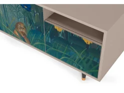 Móvel De Tv* Mueble de TV - 125х56х41 cm - T7 - The Repast of the Lion, Latte Bege