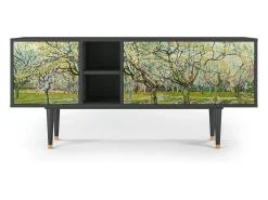 Mueble de TV - 150х69х41 cm - T5 - The Branco Orchard, Antracite^ Móvel De Tv