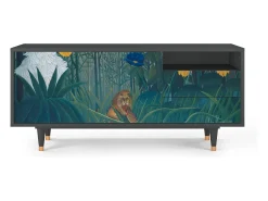 Mueble de TV - 125х56х41 cm - T7 - The Repast of the Lion, Antracite^ Móvel De Tv