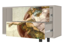 Mueble de TV - 170х69х48 cm - T1 - The Creation of Adam, Areia^ Móvel De Tv